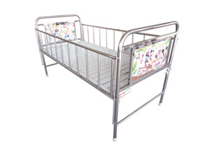 S.S & Power coated children Bed